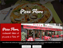 Tablet Screenshot of pizza-flora.fr